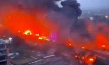 जयपुर में हाइवे पर एलपीजी टैंकर फटा, 8 जिंदा जले, 40 गाड़ियों में आग लगी, 35 लोग झुलसे