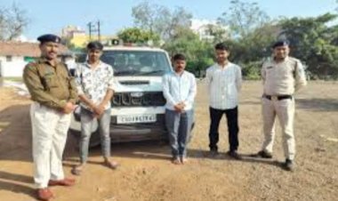 रायपुर में नकली पुलिस बनकर अवैध वसूली, सायरन वाली स्कार्पियो के साथ 3 आरोपी गिरफ्तार