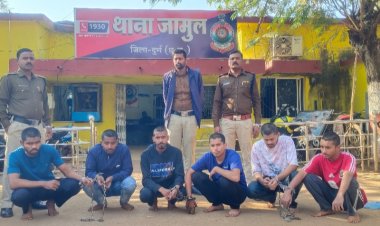 पुरानी रंजीश को लेकर मारपीट गुण्डागर्दी कर अपहरण करने वाले 06 आरोपी गिरफ्तार