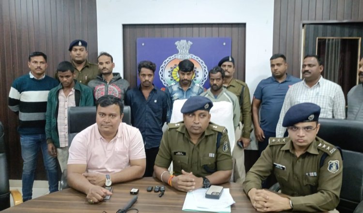 दुर्ग पुलिस ने निर्माणाधीन मकानों में चोरी करने वाले 5 आरोपी को किया गिरफ्तार