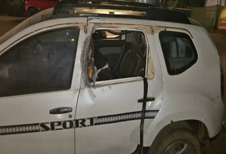 छत्तीसगढ़ के भिलाई में खड़ी कार को टाइमिंग बम से उड़ाया,CCTV में कैद नकाबपोश युवक, जांच में जुटी पुलिस