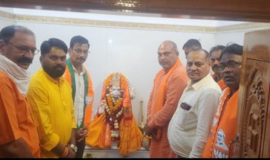 रिसाली हनुमान मंदिर प्राण प्रतिष्ठा कार्यक्रम में सम्मिलित हुए दुर्ग ग्रामीण विधायक ललित चंद्राकर