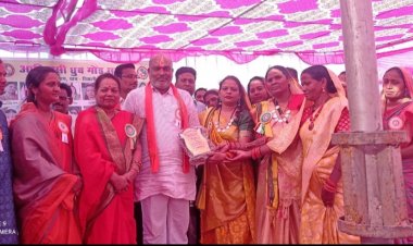 दुर्ग ग्रामीण विधायक ने किया 10 लाख से बने भवन का लोकार्पण ,गोडवाना समाज भवन में विधायक निधि से खुदेगा बोर