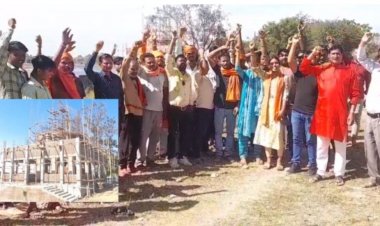 सरकारी जमीन पर मस्जिद नुमा निर्माण का विरोध, ग्रामीणों की चेतावनी, बोले- प्रशासन नहीं हटा सका अवैध निर्माण तो खुद करेंगे कार्रवाई