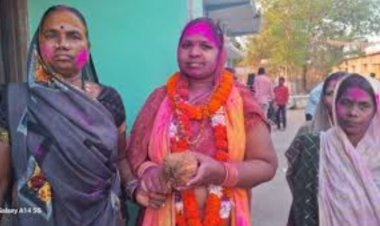 विजय रैली के दौरान नवनिर्वाचित महिला सरपंच की मौत