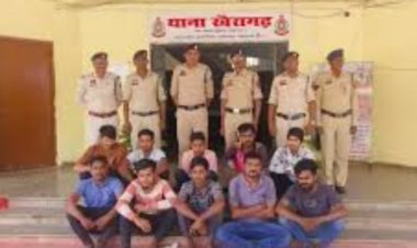 म्यूल खातों से करोड़ों की ठगी करने वाले 10 ठगबाज गिरफ्तार