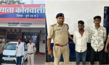 सिटी कोतवाली थाना दुर्ग पुलिस ने धारदार चाकू से लोगों को डराने धमकाने वाले 4 बदमाश को किया गिरफ्तार