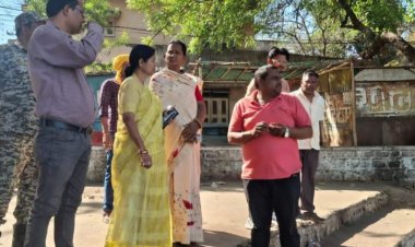 लुचकि तालाब का महापौर श्रीमती अलका बाघमार ने किया निरीक्षण,तालाब में अभियान चलाकर सफाई के दिये निर्देश