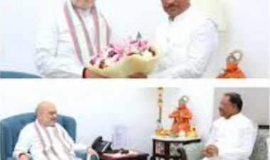 अमित शाह से मिले सीएम विष्णुदेव साय, कहा- बस्तर में नक्सलवाद अब अंतिम चरण पर