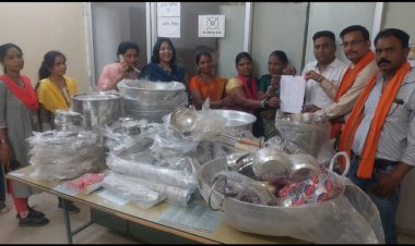 विधायक ललित ने की पहल, अरपा ने खोला बर्तन बैंक- महिलाओं को स्वालंबी बनाने एक कदम 