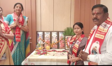 गीता परिवार द्वारा होटल वाणी दुर्ग मेंआयोजित तीन दिवसीय बाल संस्कार प्रशिक्षण कार्यशाला में महापौर श्रीमती अलका बाघमार शामिल हुई