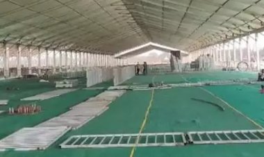 बिलासपुर में प्रधानमंत्री नरेन्द्र मोदी की 30 मार्च को होने वाली सभा की सुरक्षा के लिए SPG (स्पेशल प्रोटेक्शन ग्रुप) की  टीम सभा स्थल पहुंची