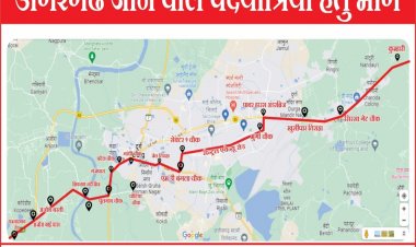 चैत्र नवरात्रि के दौरान पदयात्रियों के सुरक्षित आवागमन के लिए कुम्हारी से अंजोरा बाईपास तक बनाये गये कोरिडोर