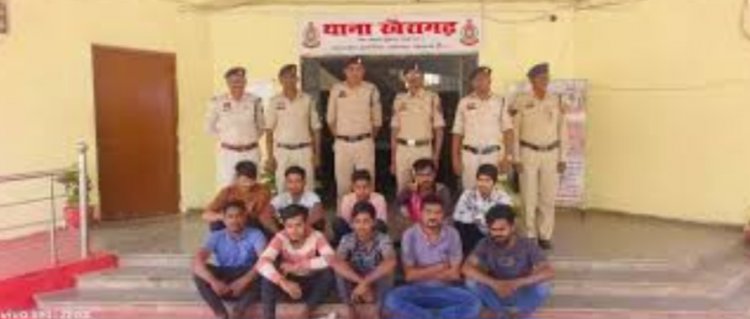 म्यूल खातों से करोड़ों की ठगी करने वाले 10 ठगबाज गिरफ्तार