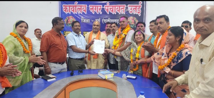 शिव नारायण देशमुख बने उतई नगर पंचायत के उपाध्यक्ष,दुर्ग ग्रामीण विधायक ललित चंद्राकर ने दी हार्दिक शुभकामनाएं