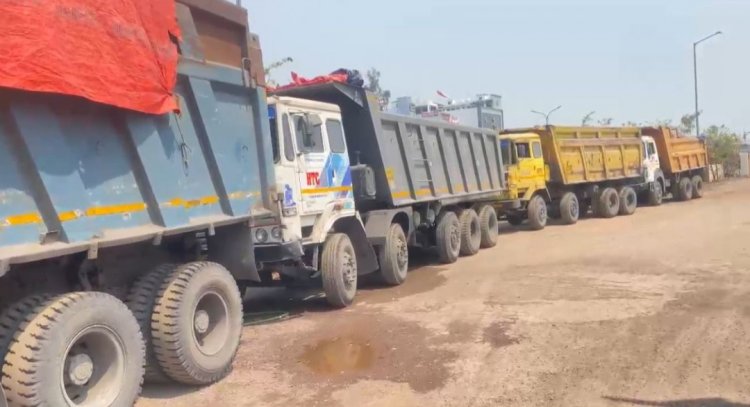 नंदिनी रोड मार्ग में प्रतिबंध समय में प्रवेश करने वाले भारी वाहनों पर की गई कार्यवाही