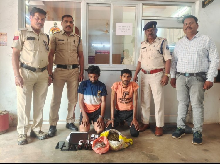 अवैध मादक पदार्थ गांजा एवं नशीली दवाईयों के साथ 02 आरोपी गिरफ्तार