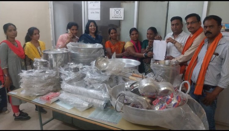 विधायक ललित ने की पहल, अरपा ने खोला बर्तन बैंक- महिलाओं को स्वालंबी बनाने एक कदम