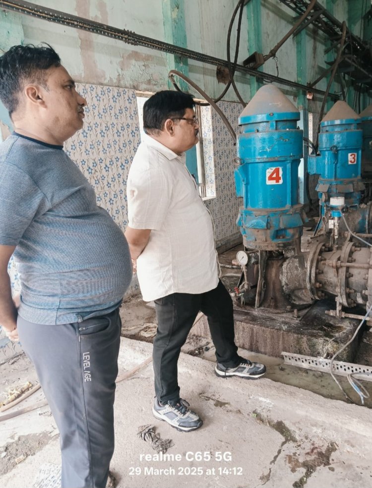 फिल्टर प्लांट में हुई मोटर खराबी से अनेक वार्डो में सप्लाई हुई प्रभावित जल गृह विभाग की मुस्तैदी से शीघ्रता से हुआ सुधार 50 से अधिक स्थानों पर भेजे गए टैंकर