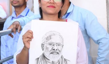 प्रधानमंत्री की संवेदना से खिला एक पल — एक बेटी की कला को मिला आदर और अपनापन