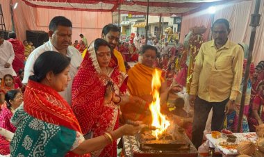 सत्तीचौरा माँ दुर्गा मंदिर, गंजपारा में दादी राणी सती जी के मंगलपाठ में झूम उठी महिलाएं