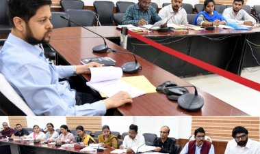 जल जीवन मिशन के तहत कार्यों की प्रगति की समीक्षा, कलेक्टर ने दिए महत्वपूर्ण निर्देश,धीमी गति से कार्य करने वाले ठेकेदारों पर कार्यवाही करने के निर्देश