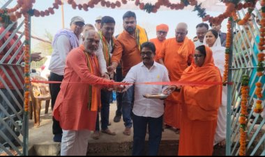 दुर्ग ग्रामीण विधायक ललित चंद्राकर ने मरोदा में शीतल  जल प्याऊ घर किया उद्घाटन