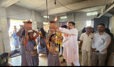 ज्योत जंवारा विसर्जन में शामिल हुए विधायक गजेन्द्र यादव