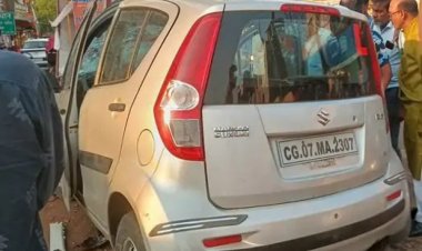 सुबह-सुबह पोल से टकराई तेज रफ्तार कार, युवक-युवती की मौत