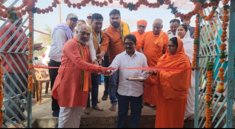 दुर्ग ग्रामीण विधायक ललित चंद्राकर ने मरोदा में शीतल जल प्याऊ घर किया उद्घाटन