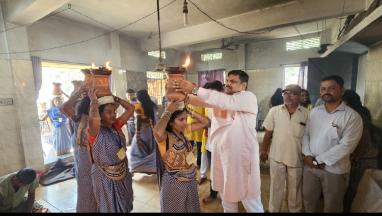 ज्योत जंवारा विसर्जन में शामिल हुए विधायक गजेन्द्र यादव