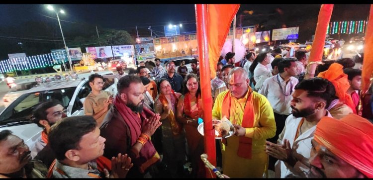 श्री केशरी समिति के तत्वाधान में आयोजित हनुमान जन्मोत्सव व भव्य शोभा यात्रा में शामिल हुए...दुर्ग ग्रामीण विधायक ललित चंद्राकर