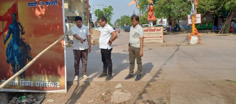 शिवाजी चौंक माॅडल टाउन, अंवती बाई चौंक, जुनवानी पेट्रोल पम्प के चैराहो को व्यवस्थित किया जायेगा