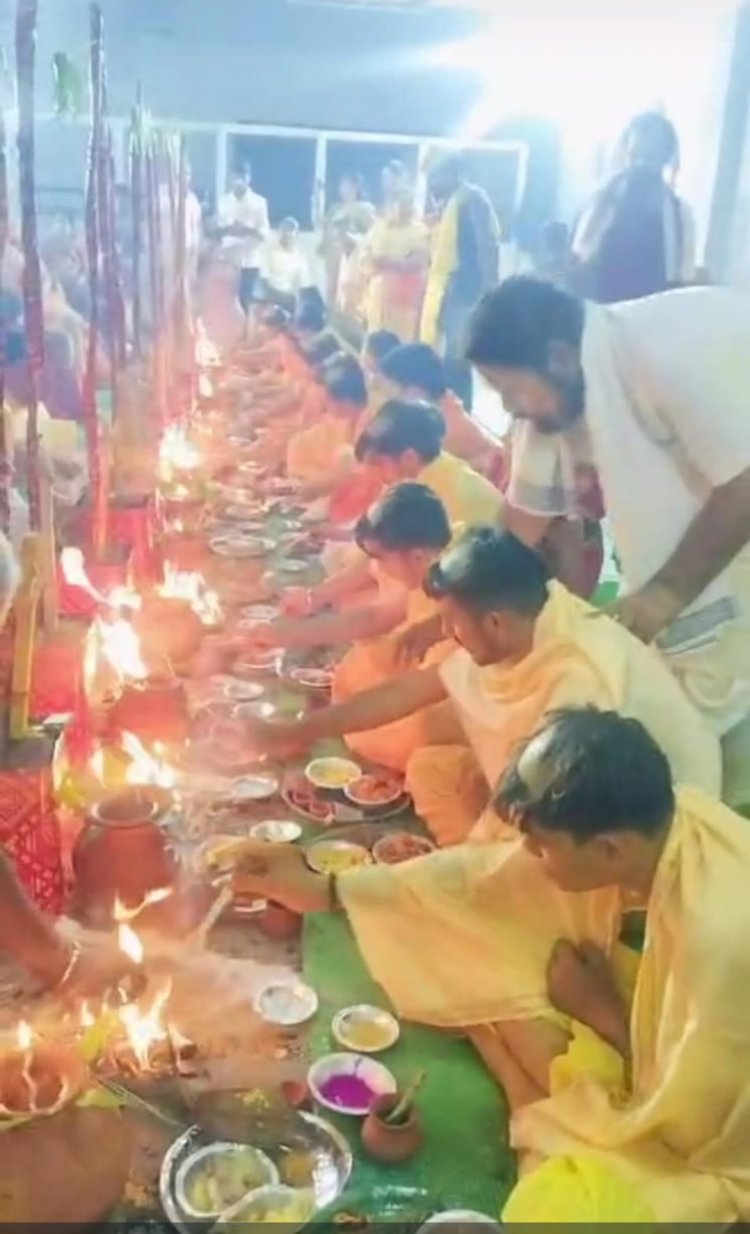 दुर्ग में 14 बटुकों का यज्ञोपवीत संस्कार हुआ