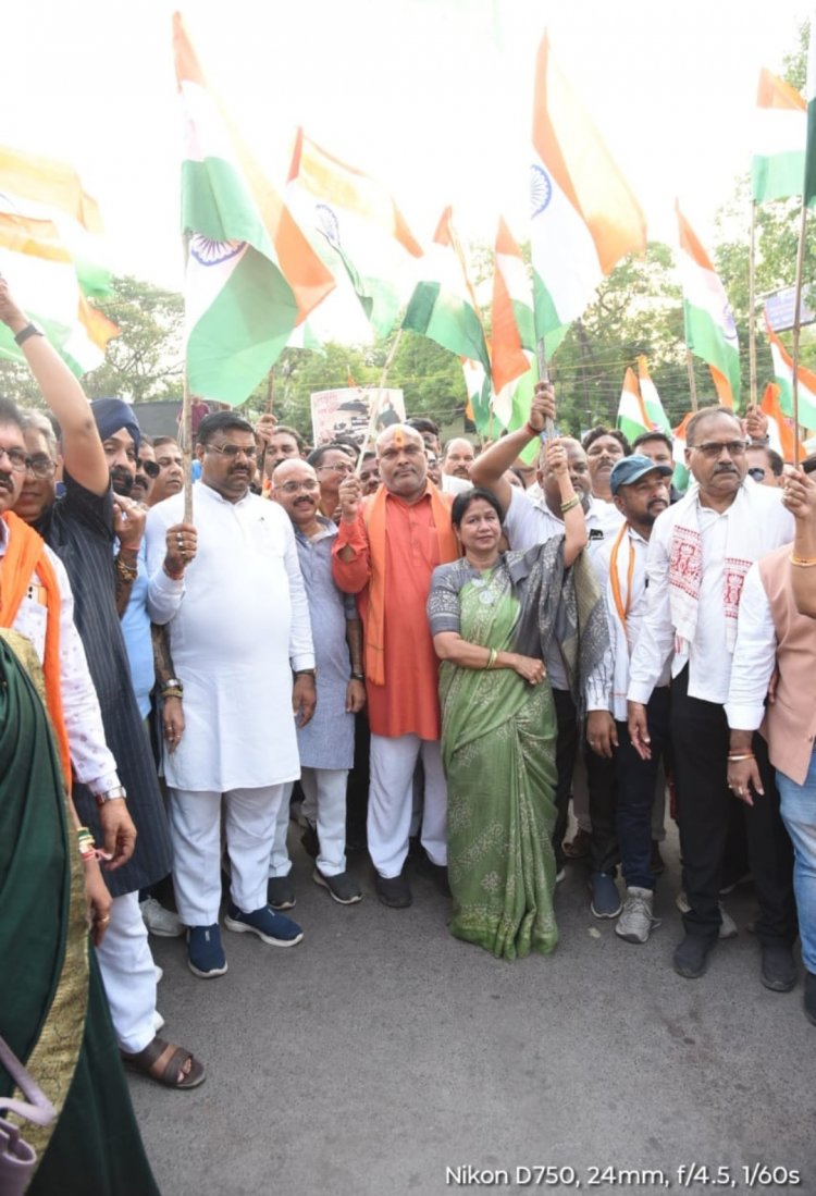 "राष्ट्रीय सुरक्षा के लिए नागरिक” कार्यक्रम के तहत भव्य तिरंगा यात्रा आयोजित