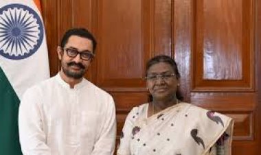 Sitaare Zameen Par की सफलता के बीच राष्ट्रपति भवन पहुंचे आमिर खान, द्रौपदी मुर्मू से मुलाकात की तस्वीर आई सामने