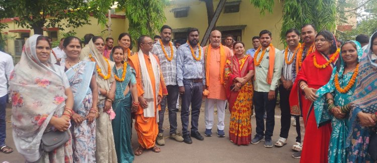 सर्वसहमति से ओमेश्वर (राजू)यादव बने दुर्ग जनपद क्षेत्र सरपंच संघ के अध्यक्ष