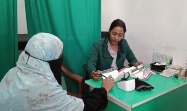 स्वास्थ्य शिविर में नि:शुल्क जांच के साथ दी दवाएं भी