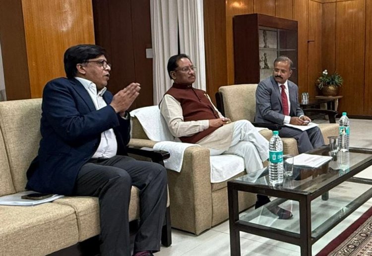 छत्तीसगढ़ में आधुनिक सिंचाई की तैयारी: CM साय को PIN तकनीक पर दिया गया प्रेजेंटेशन