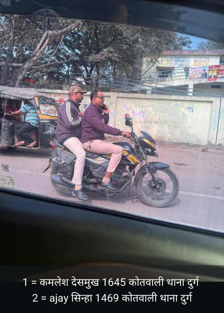 एसएसपी विजय अग्रवाल सख़्त: बिना हेलमेट दोपहिया चलाने पर पुलिसकर्मियों का कटा चालान