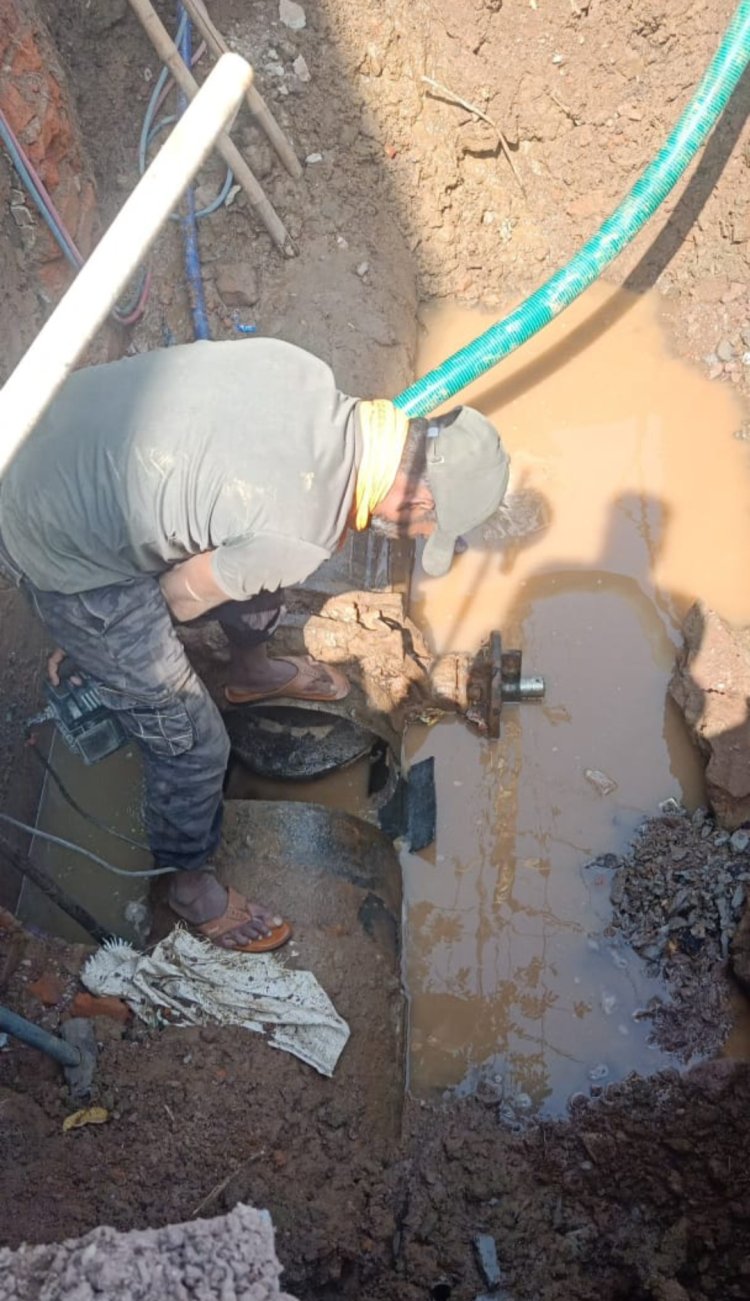 कड़कती ठंड में रातभर चला काम, वाल्व बदलने से आज भी बाधित रहेगी जल आपूर्ति