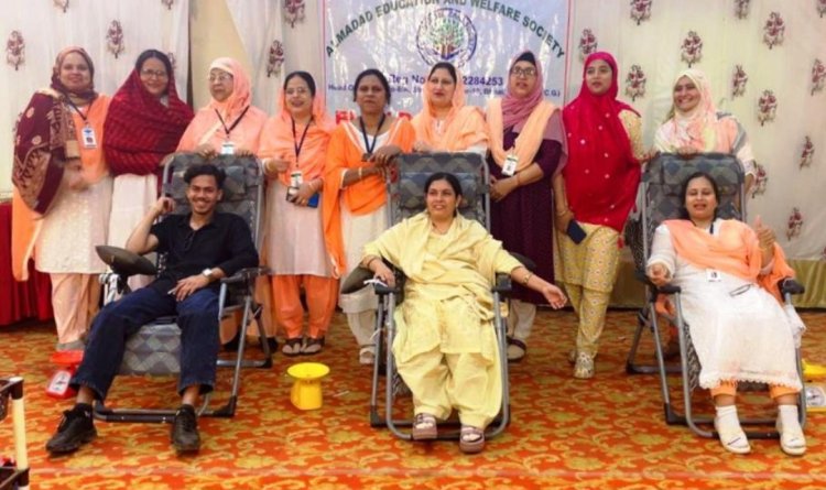 अल मदद सोसाइटी की पहल पर भिलाई में रक्तदान शिविर, युवाओं ने किया सराहनीय योगदान