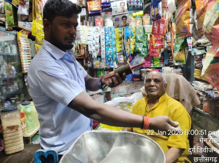 जनहानि रोकने निगम सख्त, चाइनीज मांझा बेचने पर वार्ड 10 में दुकानदार पर जुर्माना
