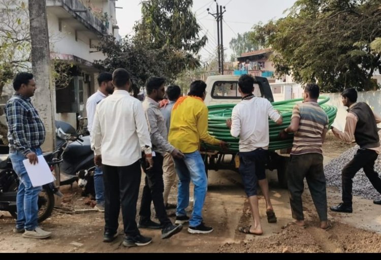 कातुलबोर्ड में निगम पाइपलाइन क्षतिग्रस्त करने पर एयरटेल केबल कार्य रोका गया, महापौर-आयुक्त के निर्देश पर कार्रवाई