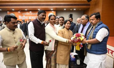 भारतीय जनता पार्टी के राष्ट्रीय अध्यक्ष नितिन नबीन से महापौर अलका बाघमार की एमआईसी साथियों संग दिल्ली में सौजन्य मुलाकात