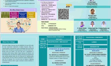 शासकीय नर्सिंग कॉलेज, दुर्ग की ओर से एक दिवसीय अंतरराष्ट्रीय कान्फ्रेंस 14 को 