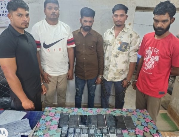 मोहन नगर पुलिस की कार्रवाई : ग्रीन चौक, दुर्ग में ऑनलाइन सट्टा संचालित करते 5 आरोपी गिरफ्तार