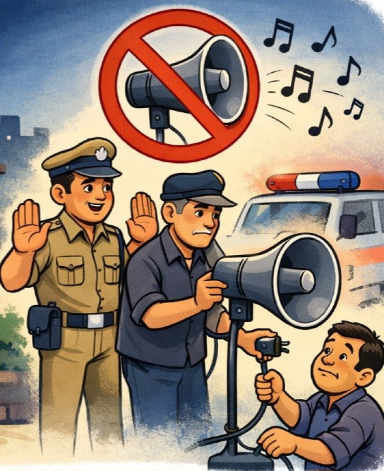 दुर्ग: ध्वनि प्रदूषण पर कड़ा कदम, रात 10 से सुबह 6 बजे तक नहीं बजेगा लाउडस्पीकर,जिले में 30 जून 2026 तक रात्रिकालीन लाउडस्पीकर पर प्रतिबंध