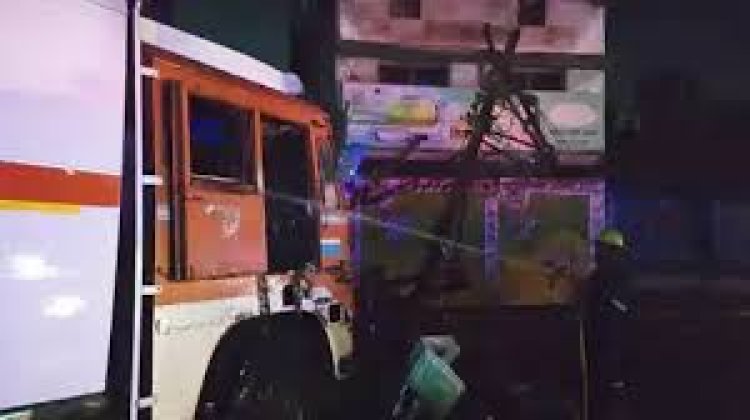 भिलाई-3 में विस्फोटक से भरी ट्रक में आग, समय रहते पाया गया काबू