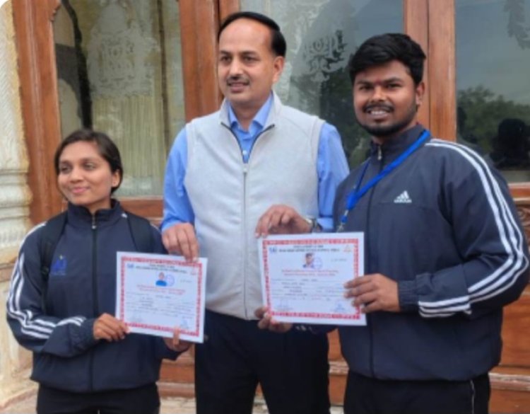 दीक्षा और सूरज बने योगासना स्पोर्ट्स के नेशनल कोच,छत्तीसगढ़ के योग साधकों की राष्ट्रीय स्तर पर बड़ी उपलब्धि